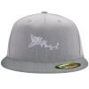Flexfit 6210 Structured Flat Bill Fitted Hat Thumbnail