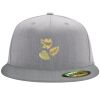 Flexfit 6210 Structured Flat Bill Fitted Hat Thumbnail